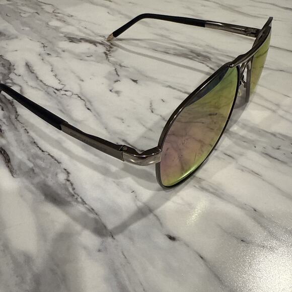 Rock Night 8503 Sunglasses Frame Mens Polished Silver Full Rim Aviator 58-11-135 - Picture 2 of 6